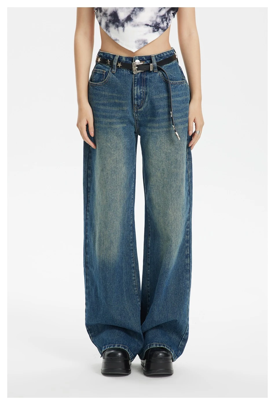 Title 11, Mens And Womens Wide Leg Loose Jeans