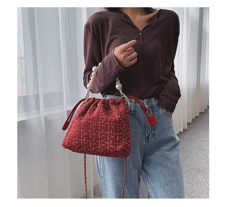 Title 8, Pearl chain bag for women Elegant and sophistic...