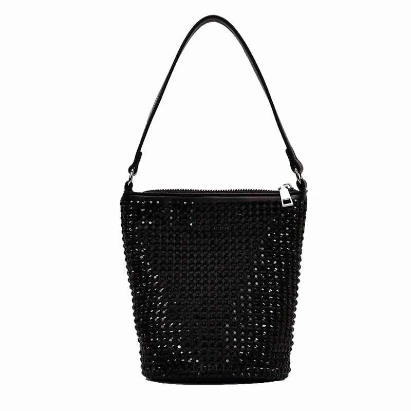 Bolsa mensageiro Bright Diamond Wild Ins Chain Bolsa feminina com corrente e diamantes, elegante e ideal para uso diário e eventos especiais. — foto 1