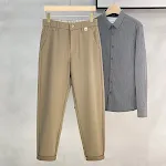 Commuter Heren Casual Broek Rechte Pijp Losse Pasvorm Comfortabel voor Dagelijks Gebruik en Onderweg Stijlvol en Functioneel — foto 1