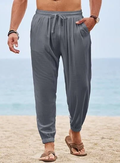 Title 8, Pantaloni uomo ampi con coulisse, stile casual ...