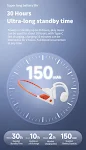 Bone Conduction Wireless Bluetooth Headset for comfortable, safe listening during sports and work. Open-ear design with — photo 10
