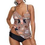 Conservatieve tankini voor dames met split, ideaal om comfortabel en veilig te zwemmen op het strand of in het zwembad. — foto 4