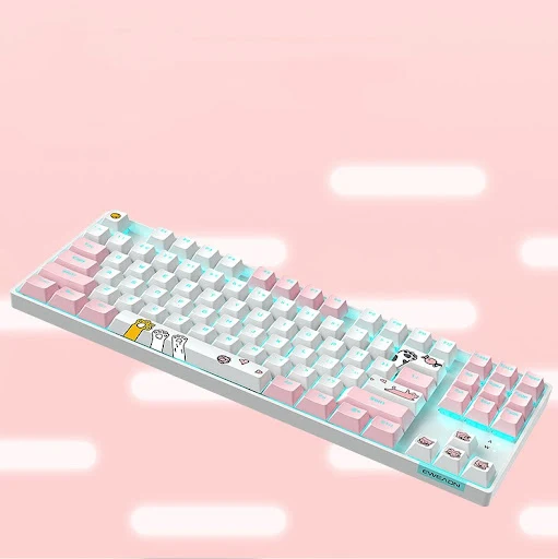 Title 5, Teclado mecánico portátil de 87 teclas con efec...