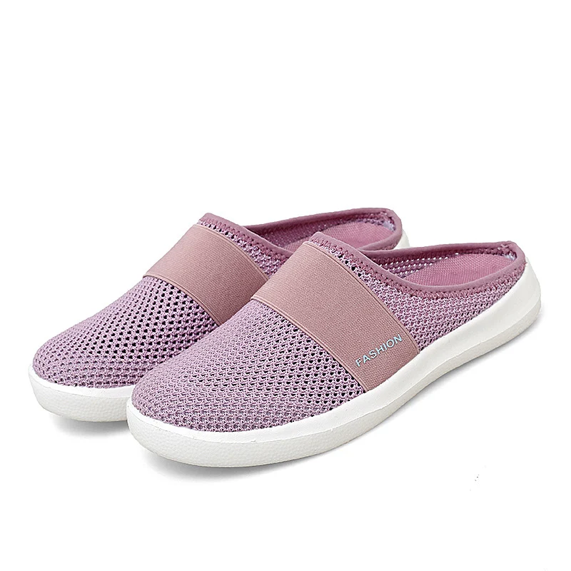 Sapatos femininos respiráveis com sola rasa, tênis esportivos casuais para caminhada ao ar livre, confortáveis para o dia a dia. — foto 5