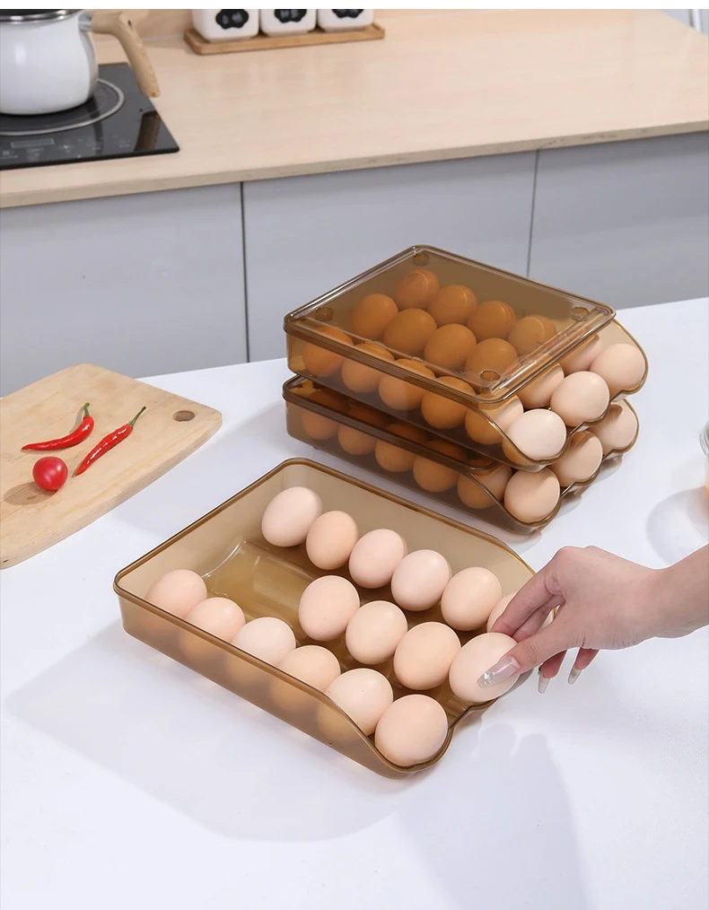Title 3, Special Rolling Egg Box for Refrigerator Preser...
