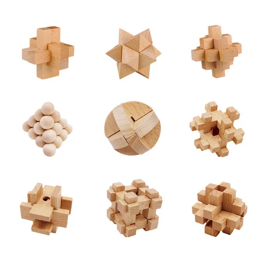Title 4, Kongming Lock Luban Lock Educational Toy Brain ...