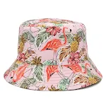 Chapéu balde com estampa de folha, proteção solar dupla face. Conforto e estilo para o sol. Perfeito para praia, piscina, e passeios ao ar livre. — foto 13