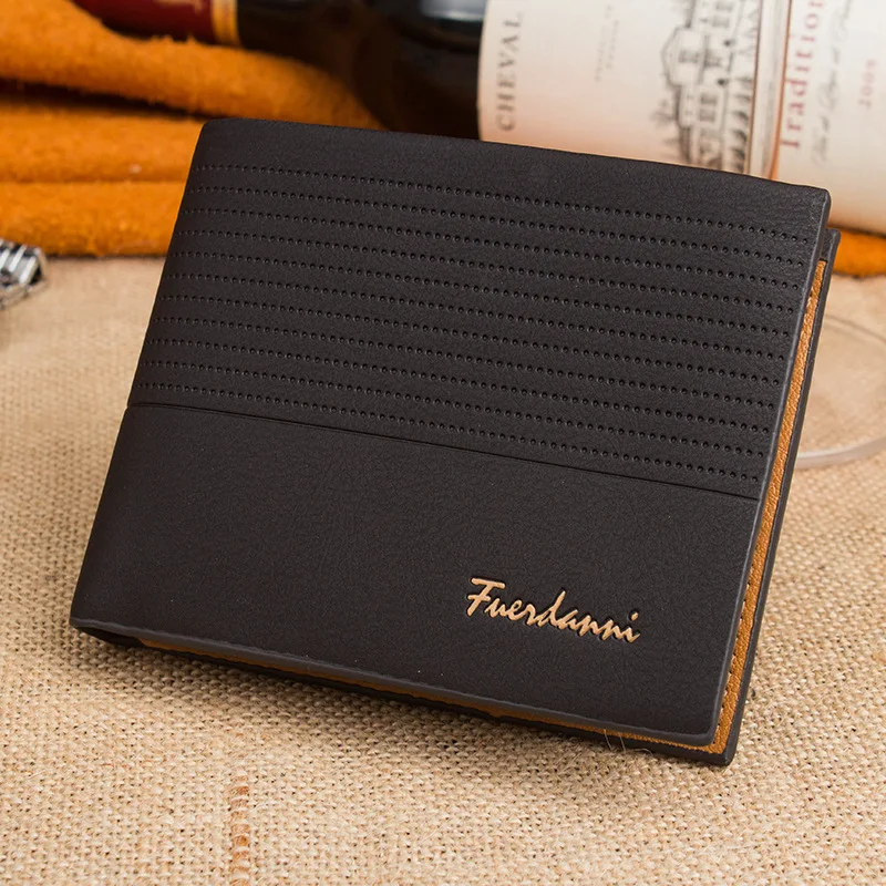 Title 6, New Casual Mens Short Embossed Wallet Horizont...