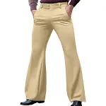 Men's Solid Color Stretch Slim Fit Oblique Pocket Fashion Flared Pants. Comfortable, stylish, and perfect for a modern, — photo 3