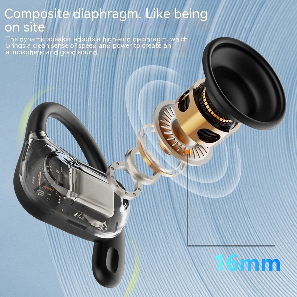 Ear-Mounted Bluetooth Headset Long Endurance Bone Conduction Wireless Waterproof Earphones. Enjoy music, calls, and spor — photo 10