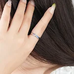 Anéis de casal de baleia e veado para mulheres, representando amor e união, joias elegantes e com significado especial. — foto 1