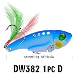 Color VIB Lure Metal Sequins Bait for Effective Fishing Attracts Fish with Vibrant Reflections and Increases Your Chance — photo 2