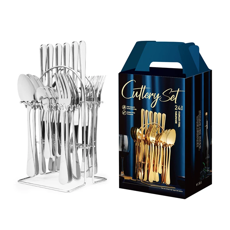 Title 2, Stainless Steel Cutlery Set 1010 Western Style ...