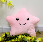 34CM Almofada Luminosa Brilhante com Design de Estrela Vivida Luz LED Colorida Pelúcia de Estrelas Brinquedo Presente Infantil — foto 16