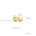 Hip Hop Tooth Socket Gold Plated Two Hollow Pentagram, for bold and eye-catching shine, a stylish statement piece to sho — photo 4