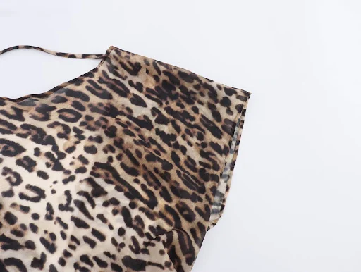 Title 3, Womens Fashion Bowknot Animal Print Top