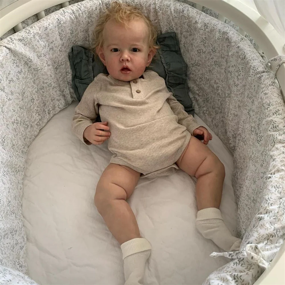 Modelo de bebê menino Liam de 75 cm para simulação de roupas infantis, perfeito para exibir conjuntos e tamanhos — foto 3