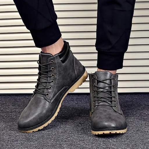 Title 7, Martin boots heren, casual leren laarzen, outdo...