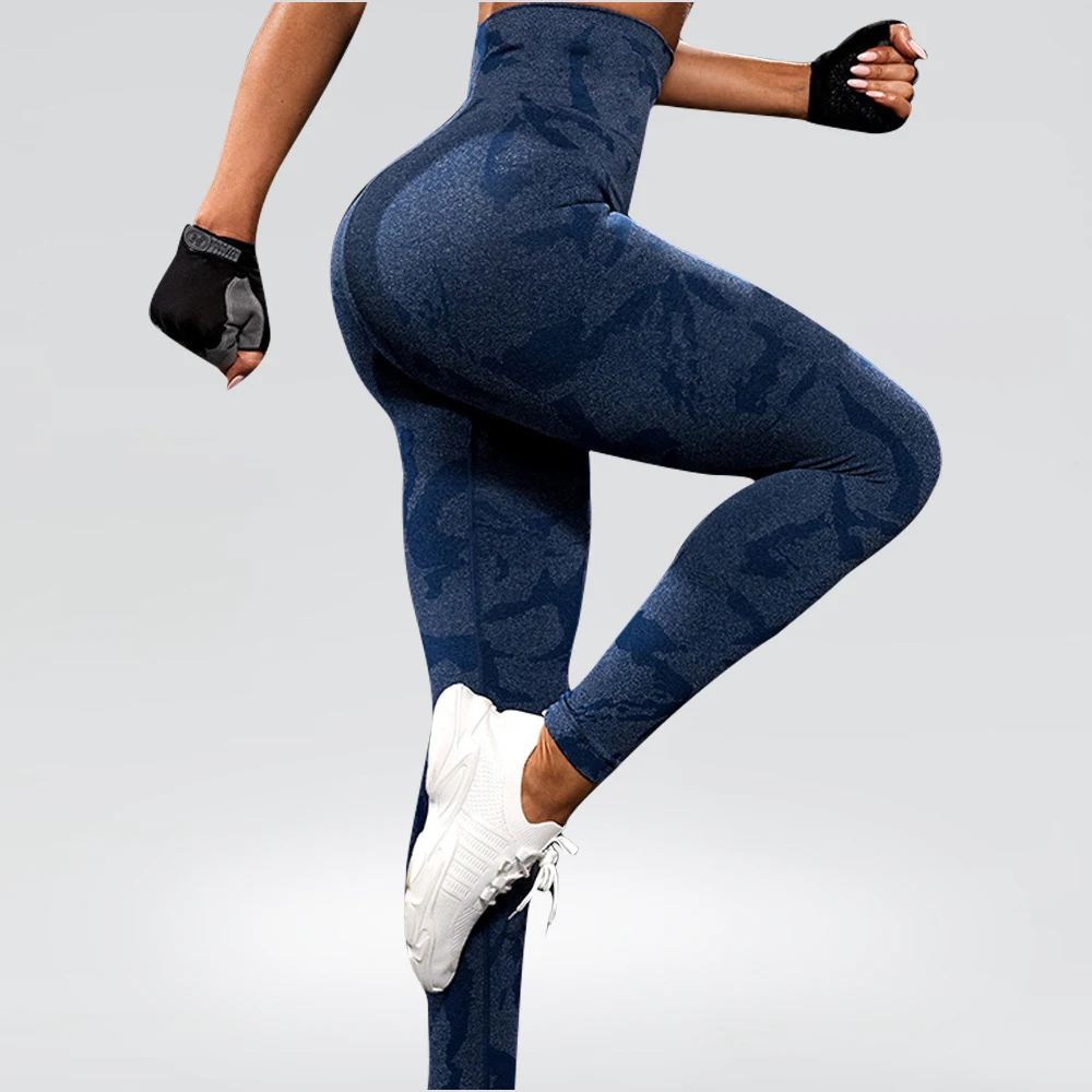 Leggings sportivi fitness yoga a vita alta, effetto push-up, per allenamento. Solleva i fianchi e modella la silhouette. — foto 5