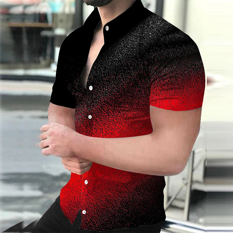 Camisa casual de moda masculina plus size, confortável e estilosa. Ideal para um visual descontraído e com estilo para qualquer ocasião. — foto 18