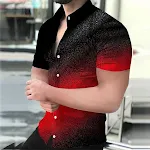 Camisa casual de moda masculina plus size, confortável e estilosa. Ideal para um visual descontraído e com estilo para qualquer ocasião. — foto 18