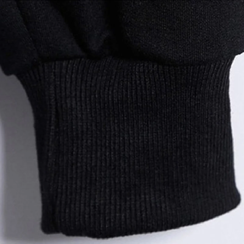 Hoodie elegante com estampa de abelha de manga comprida e cor sólida — foto 1