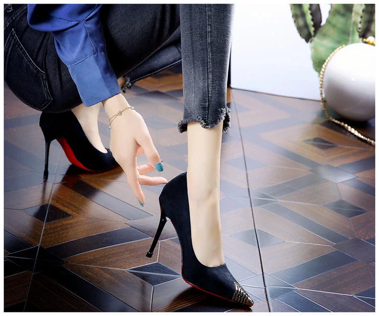 Title 9, Damen Stiletto High Heels Vielseitig Metallspit...