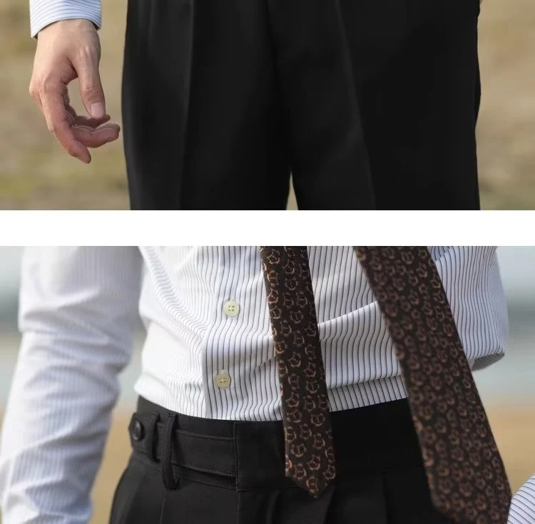 Casual High Waist Suit Business Drooping Straight Pants, offering comfort and style, perfect for your professional wardr — photo 5