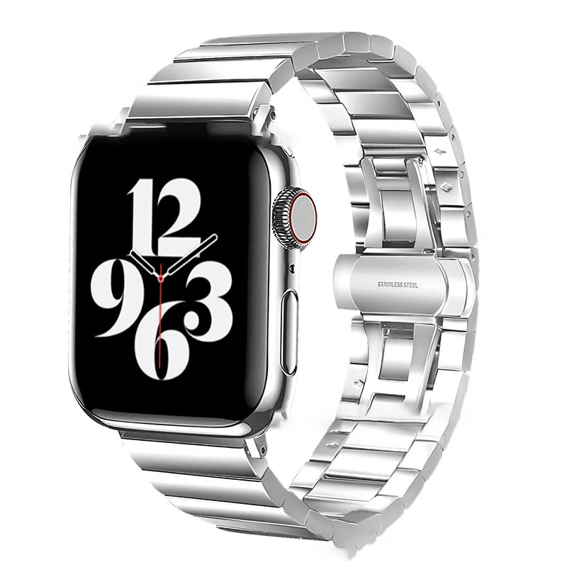 Title 1, One Bead Watch with Bamboo Bow Buckle and Stain...