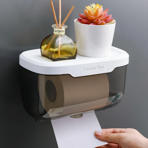 Title 3, Wall-mounted transparent waterproof paper roll ...