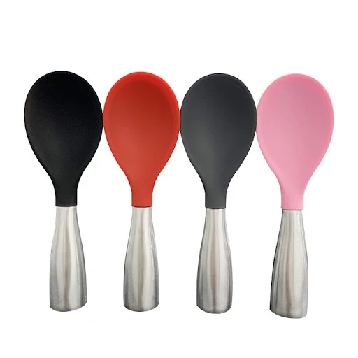 Title 6, Stainless Steel Silicone Rice Spoon, Non-Stick,...