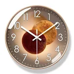 Blue Clock 6285 W gold frame