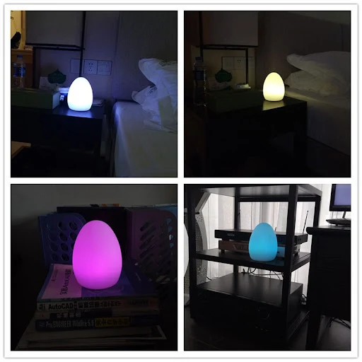 Title 3, Plastic night lamp for bedroom, soft and calmin...