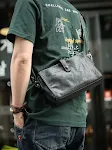 Bolsa de moda diagonal de um ombro em couro de vaca, elegante e prática. Perfeita para transportar seus itens essenciais com estilo e conforto. — foto 2