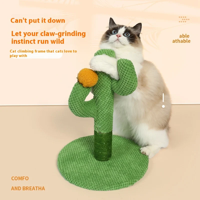 Masson Cactus Cat Scratch Board Sisal Scratching Post Climber, Cat Toy Supplies, Grinding Claw, Providing Exercise and E — photo 7