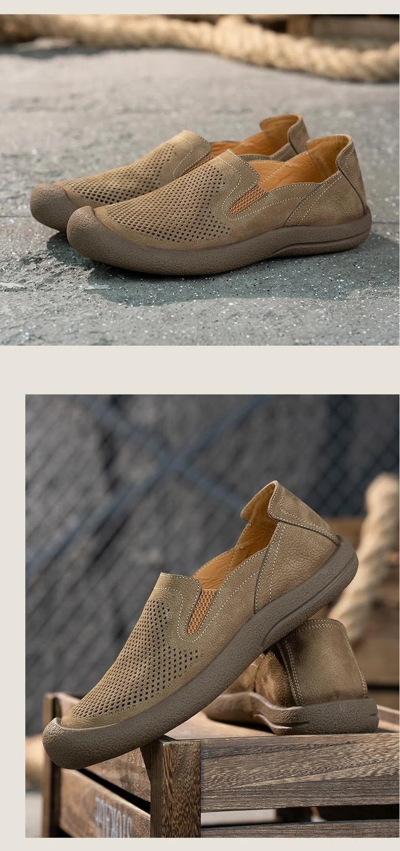Men's Leather Lightweight Non-slip Soft Sole Shoes Walk comfortably all day Perfect for everyday use and various activit — photo 5