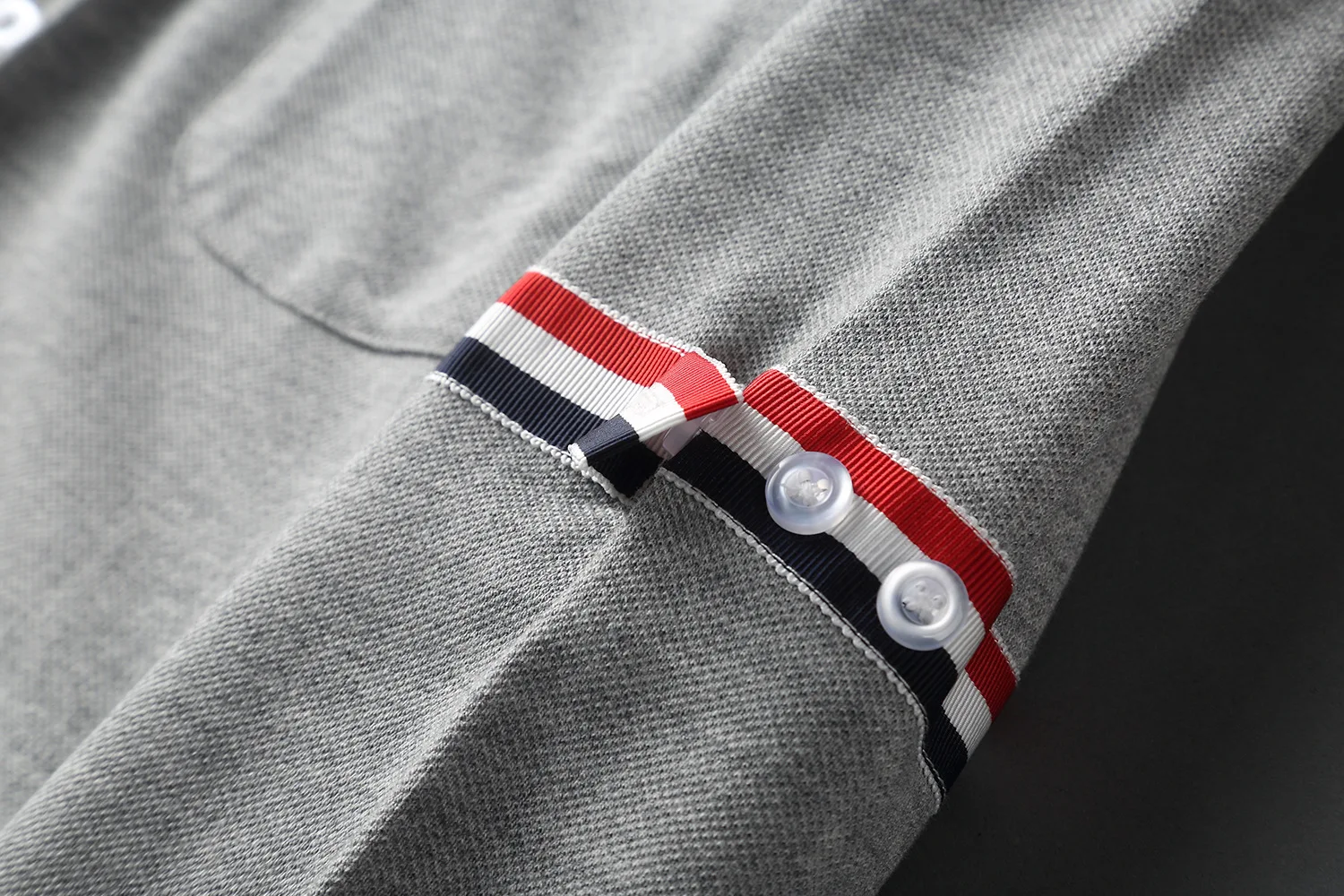 Title 10, Shirt Basic Double Armband Knitted Beaded Fabri...