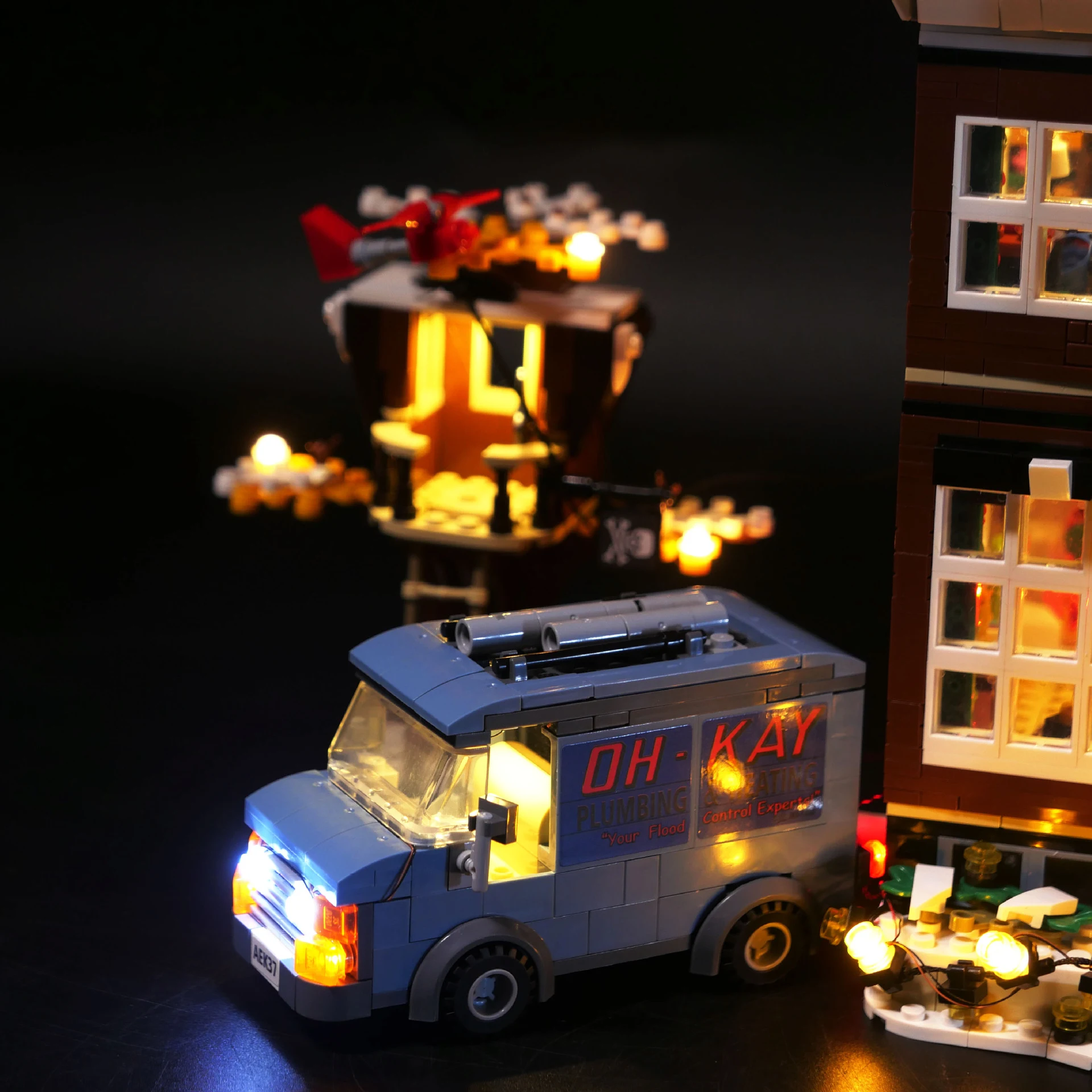 Remote control building blocks with LED lighting for creative play. Build and control with wireless remote, enjoy vibran — photo 3