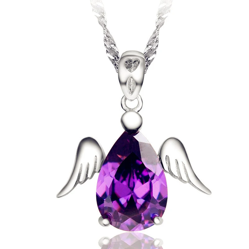 Title 2, Pingente Coração de Anjo com Cristal Joia Encan...
