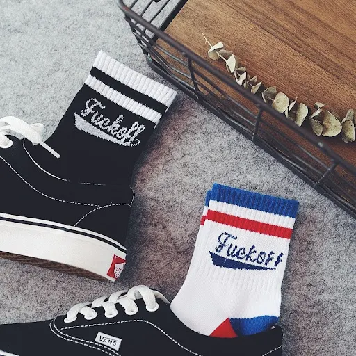 Title 2, Men Socks Autumn Winter Funny Socks Gift Colorf...
