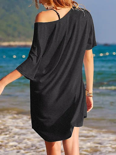 Title 17, Single Side Chest Pocket Loose Casual and Comfo...