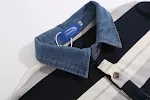 Camiseta para hombre con mangas a rayas y contraste de color. Disfruta de estilo y comodidad casual con esta prenda moderna y versátil. — foto 15