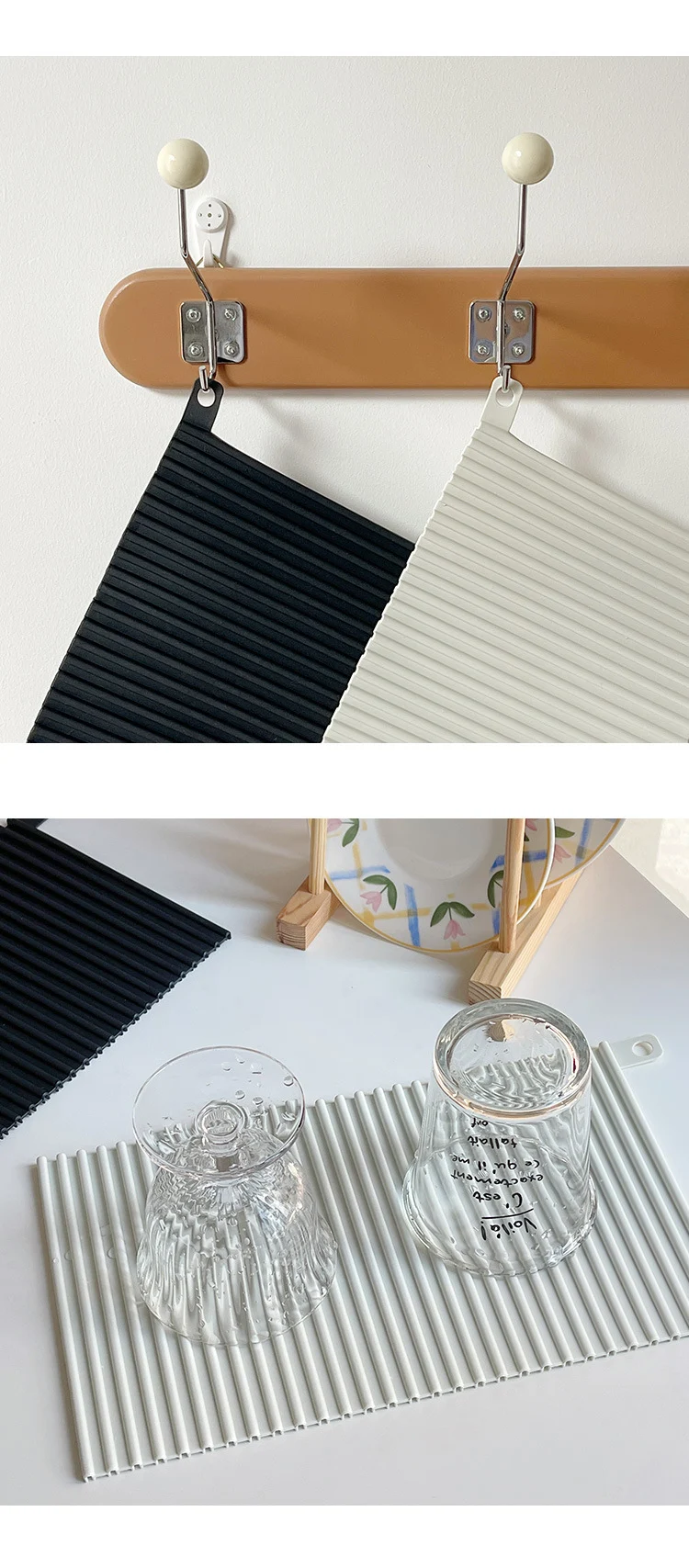Title 5, Simple Silicone Draining Pad for Heat Insulatio...