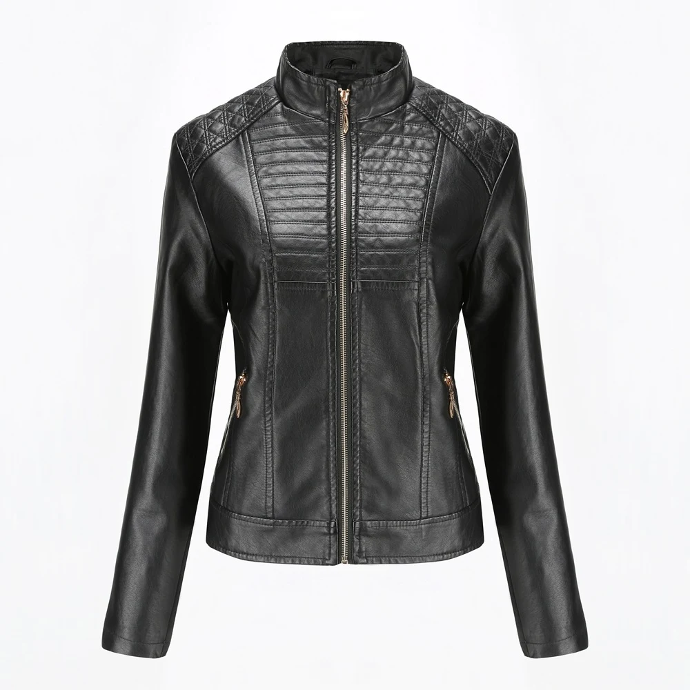 Title 4, Jaqueta de couro para moto feminina Conforto, s...