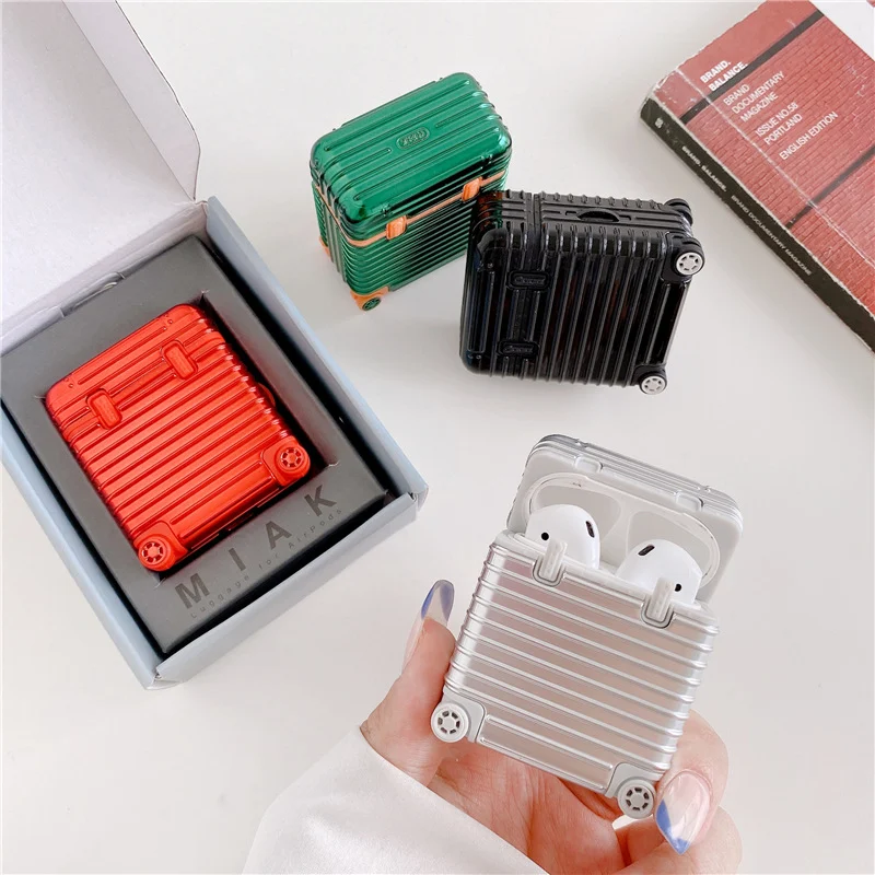 Title 4, Apple compatible electroplated luggage case ear...