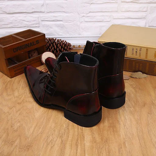 Title 1, Light Luxury New Korean Style Mens Pointed Lea...