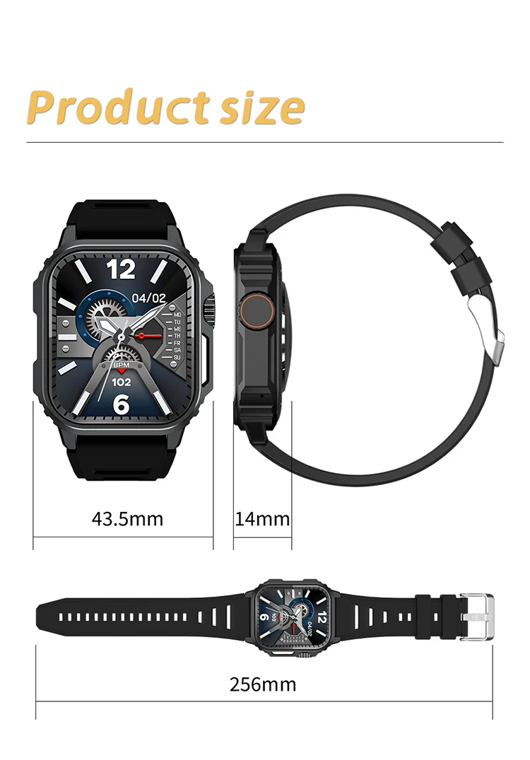 Title 1, TW11 Smart Watch with Heart Rate, Bluetooth Cal...