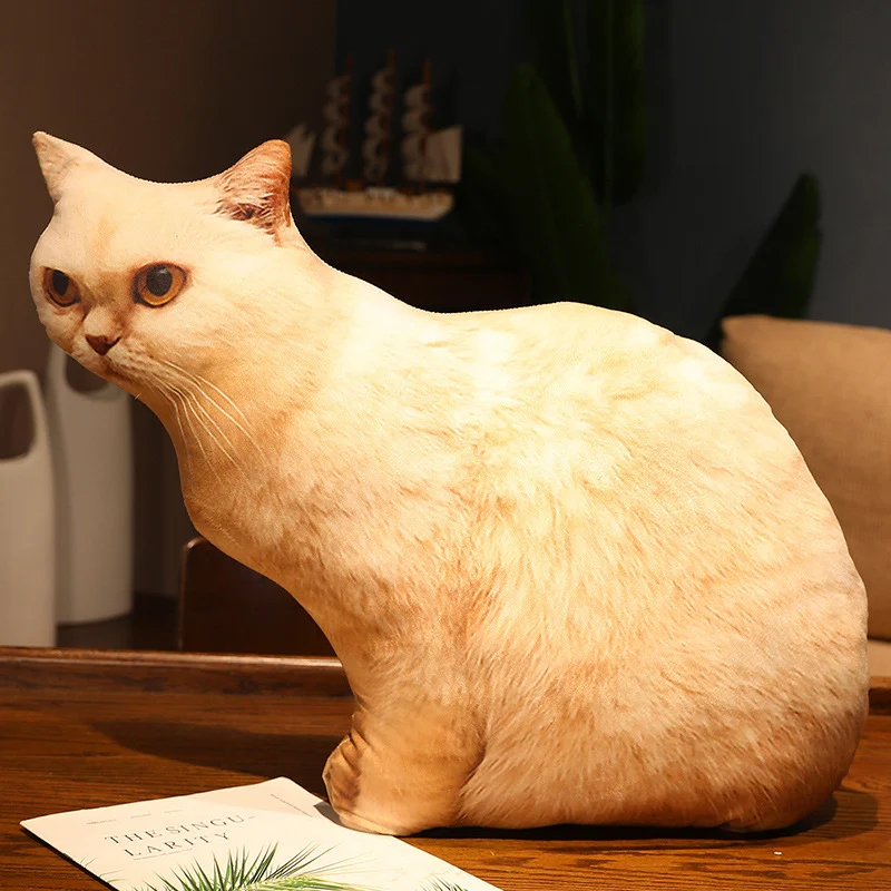 Travesseiro de pelúcia criativo e fofo de gatinho. Macio e perfeito para abraçar, ideal para crianças e amantes de gatos. — foto 18