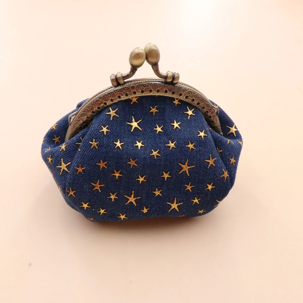 Title 10, Handgemaakte vintage denim dames muntenportemon...